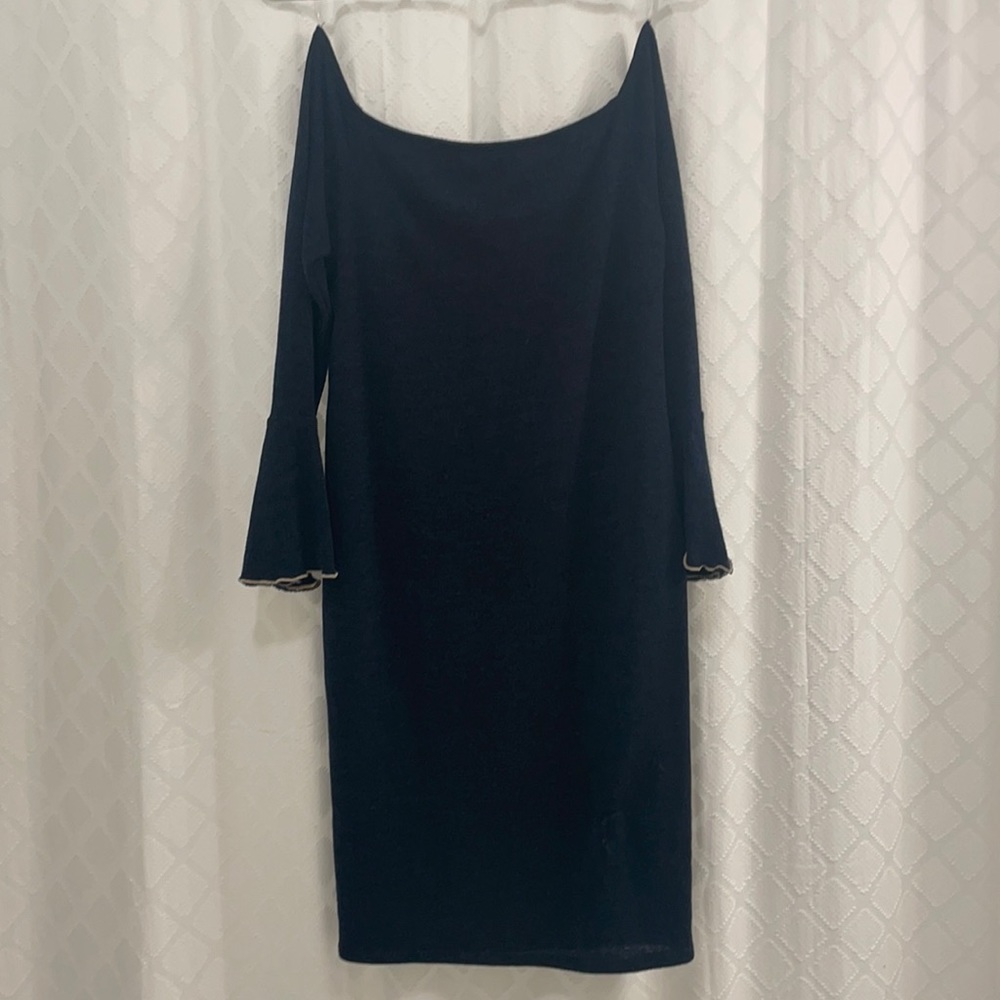 NWT Off Shoulder Bell Sleeved Sweater Dress